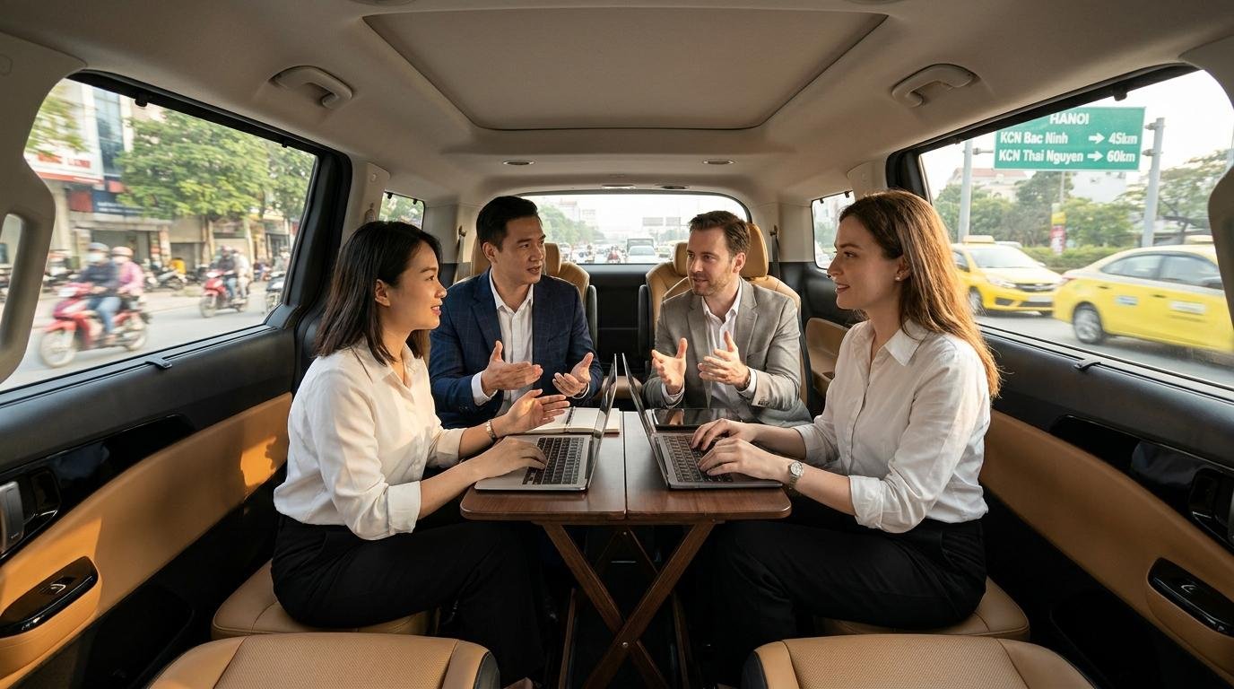 Thuê Xe Đưa Đón Chuyên Gia Đi KCN: Giải Pháp Tối Ưu Chi Phí Cho Doanh Nghiệp